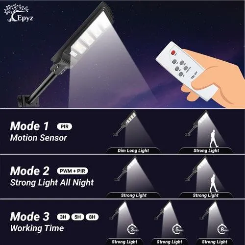 120 Watt Solar Street Light Without Pole (White Light)