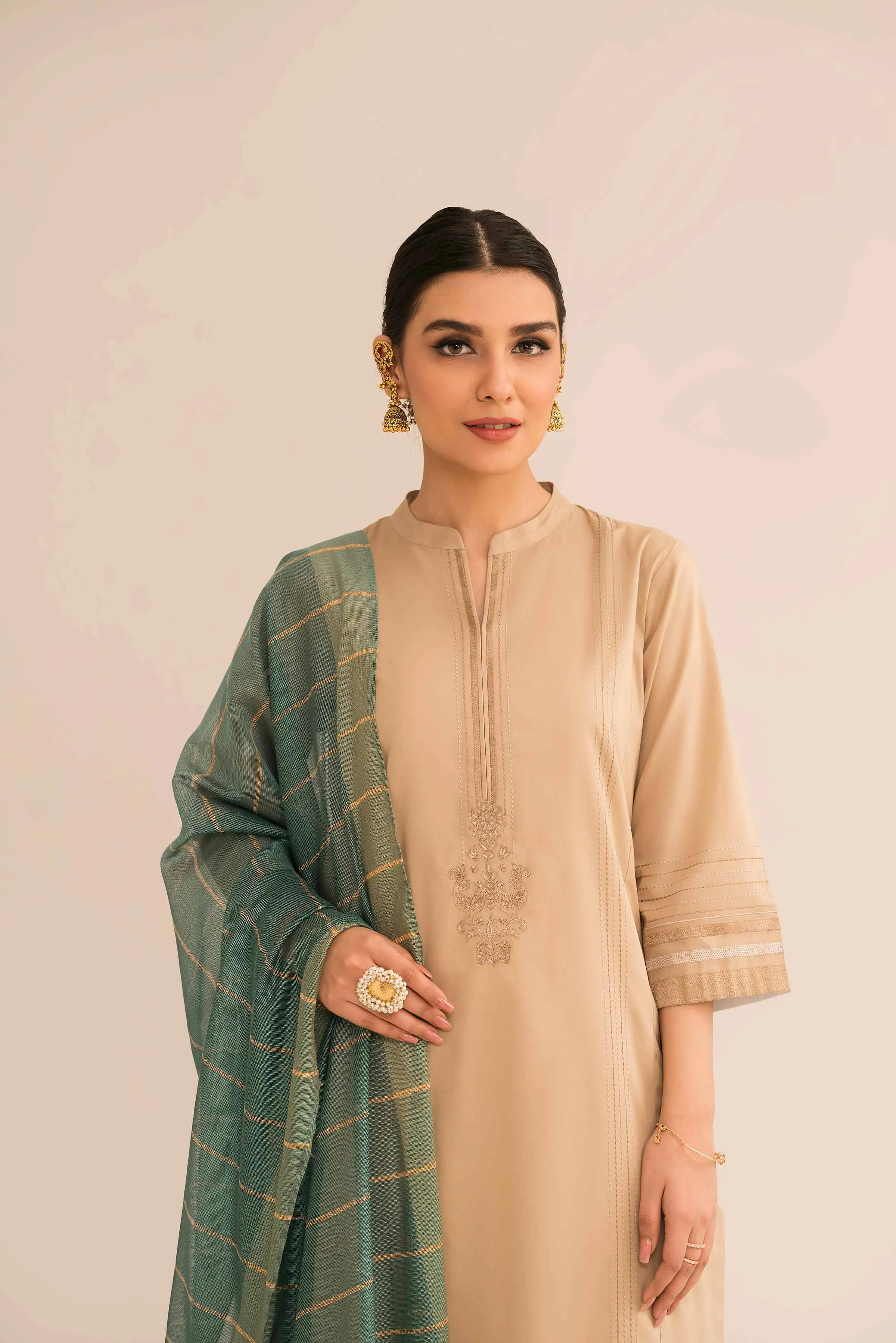 2 Piece - Embroidered Suit - PE23-56