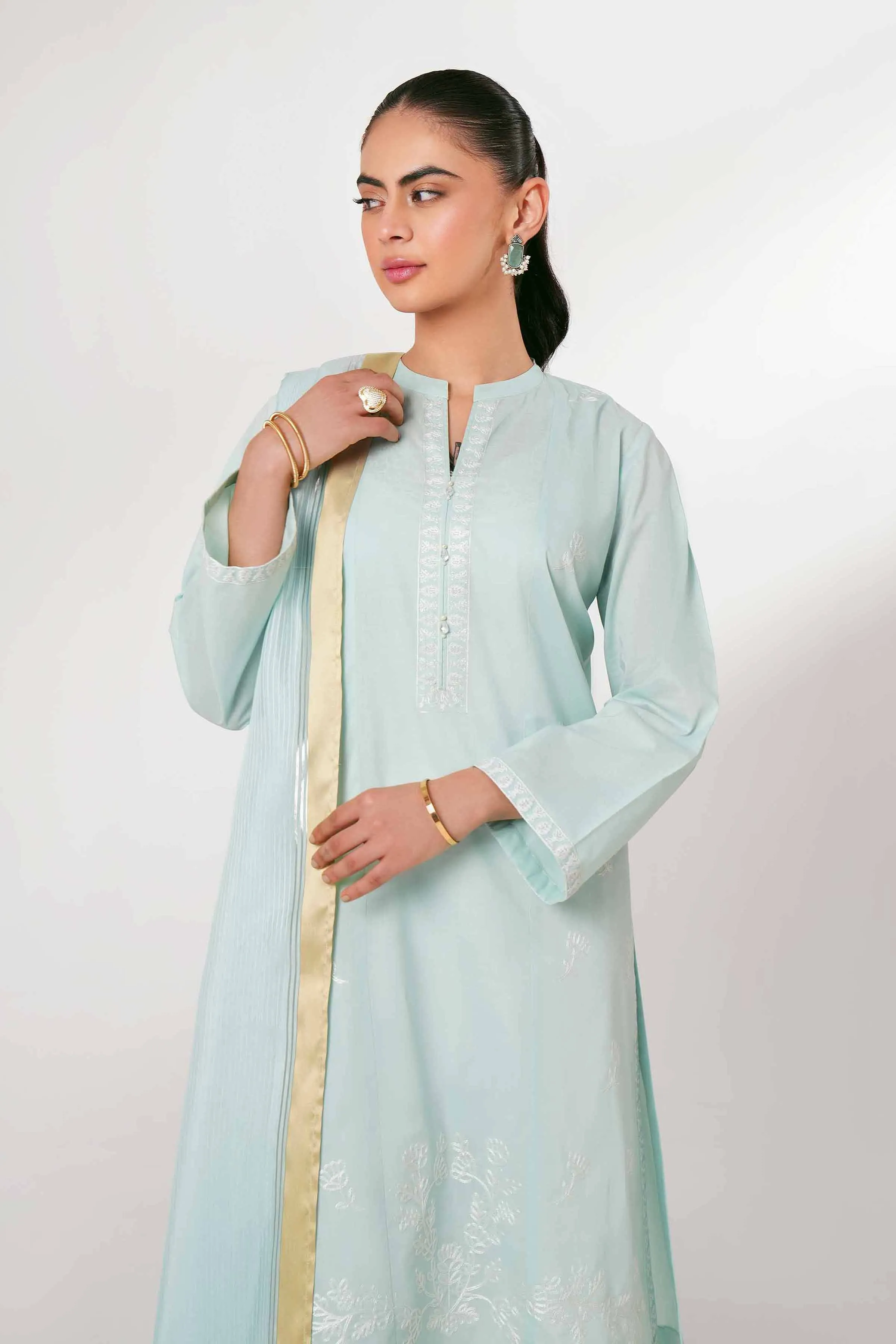 2 Piece - Embroidered Suit - PE24-41