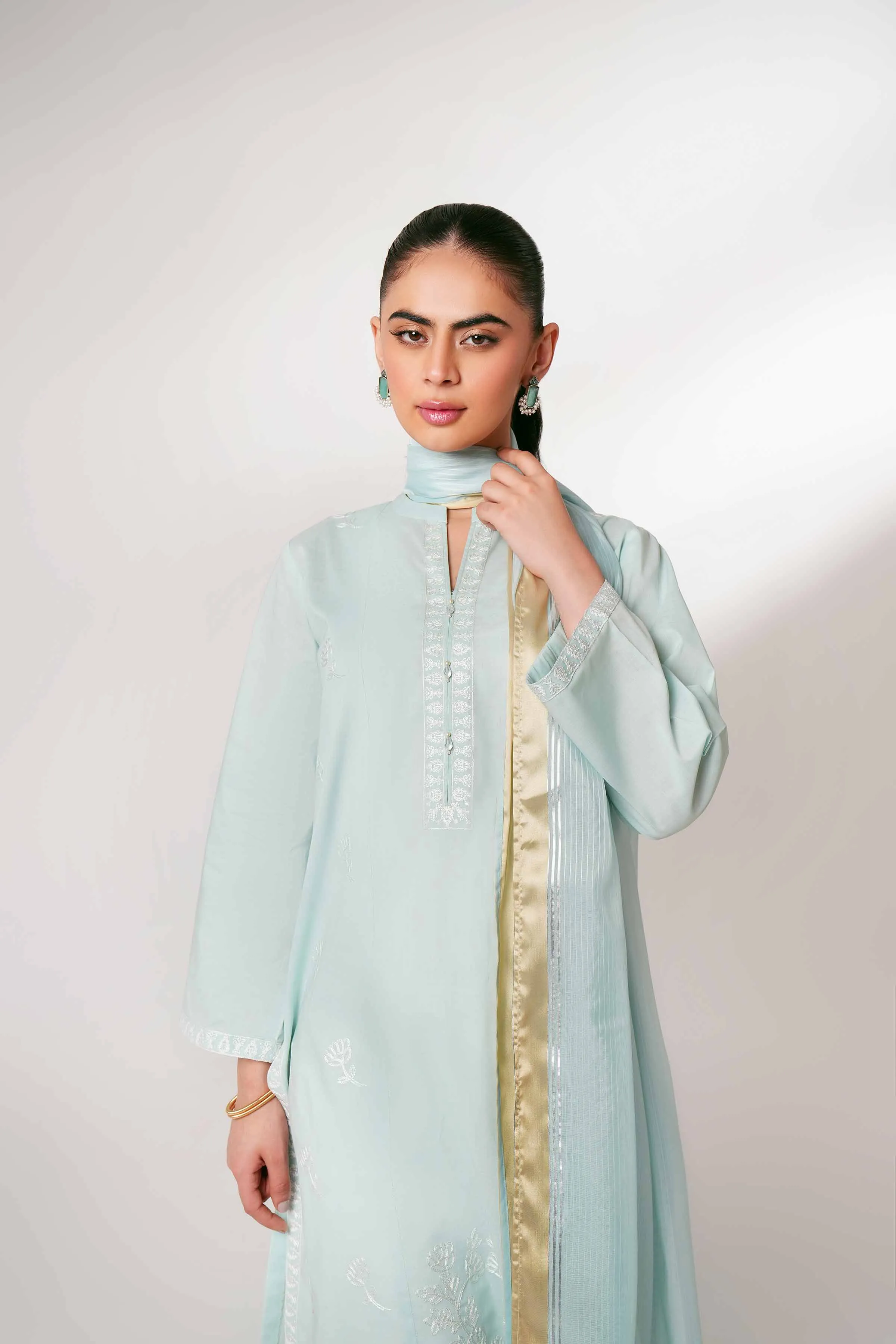 2 Piece - Embroidered Suit - PE24-41