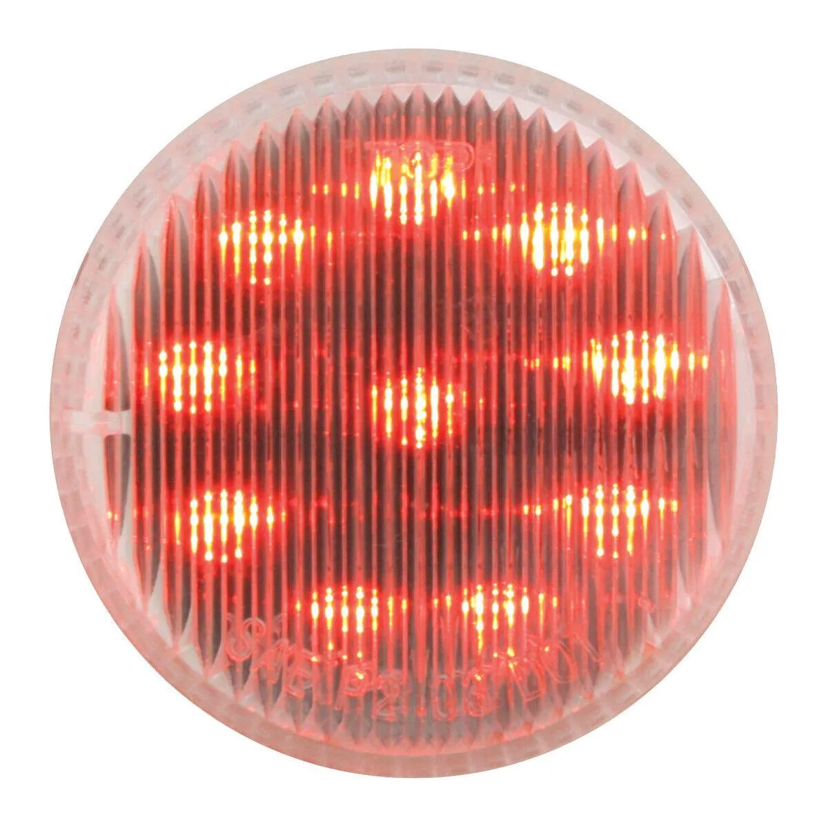 2″ ROUND FLEET LED MARKER LIGHT universal grommet mount 2 PRONG