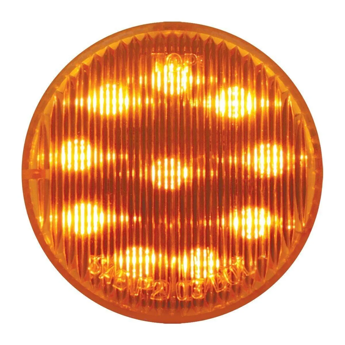 2″ ROUND FLEET LED MARKER LIGHT universal grommet mount 2 PRONG