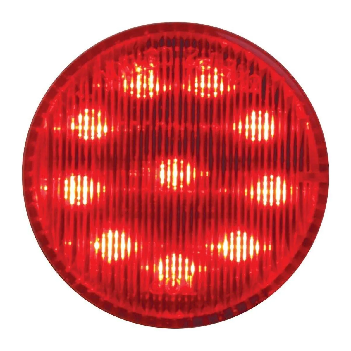 2″ ROUND FLEET LED MARKER LIGHT universal grommet mount 2 PRONG