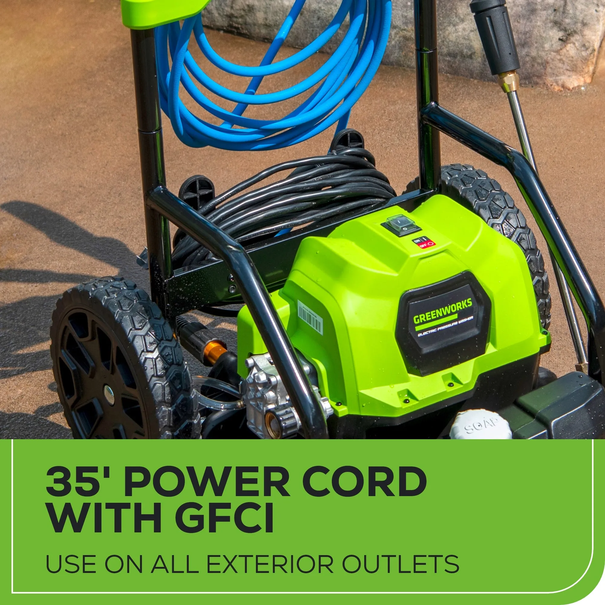 2000 PSI 1.2 GPM Cold Water Electric Pressure Washer w/ 12” Surface Cleaner and Premium Foam Cannon