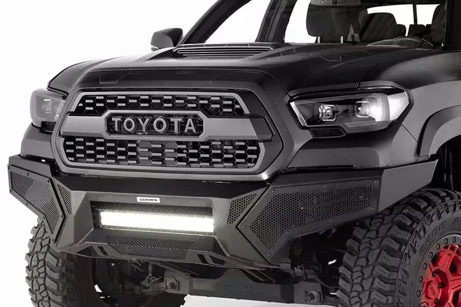 2016-23 Toyota Tacoma Go Rhino Front Bumper with Fixed Light Bar Mount