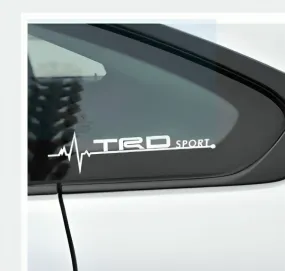 2pcs Car styling TRD Sport Decal car windows sticker accessories