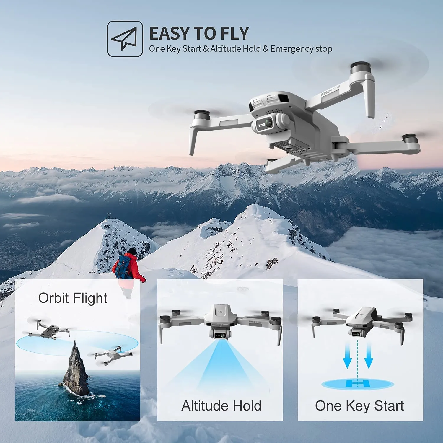4D-F8 Brushless Motor GPS Drone with 4K Camera