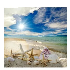 5D Diamond Painting, Scenic Starfish and friends at the beach- 3D Round Diamond Mosaic