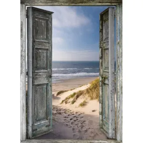 5D DIY Full Square Drill Diamond Painting Scenery - Doorway to the beach -3D Mosaic
