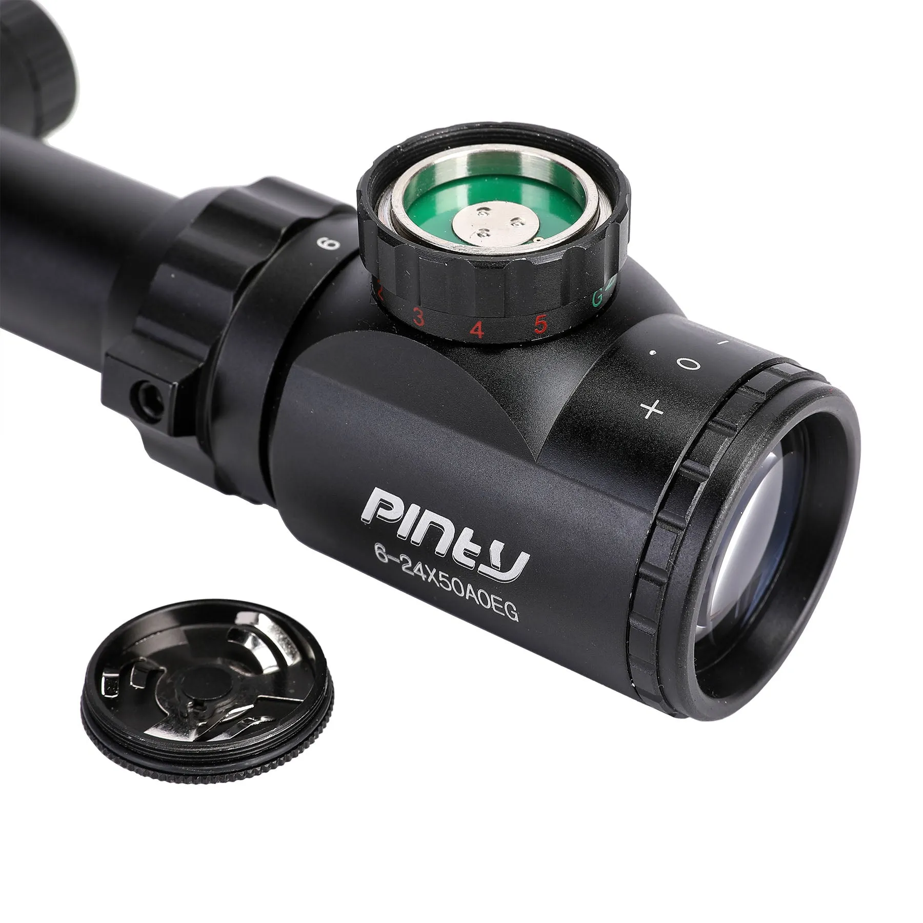 6-24*50mm Scope with Adjustable Objective Lens, Rangefinder Reticle