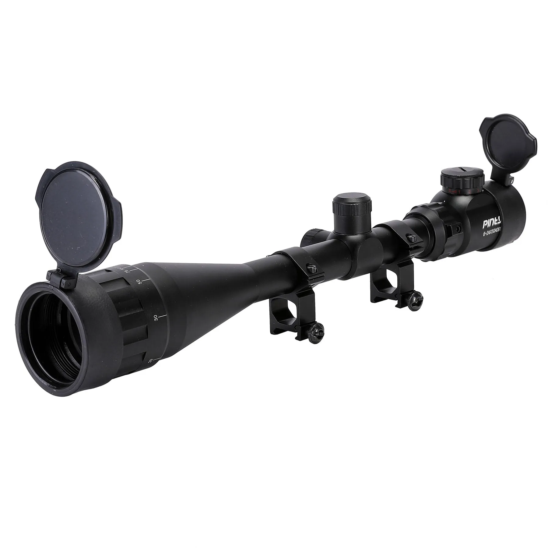 6-24*50mm Scope with Adjustable Objective Lens, Rangefinder Reticle