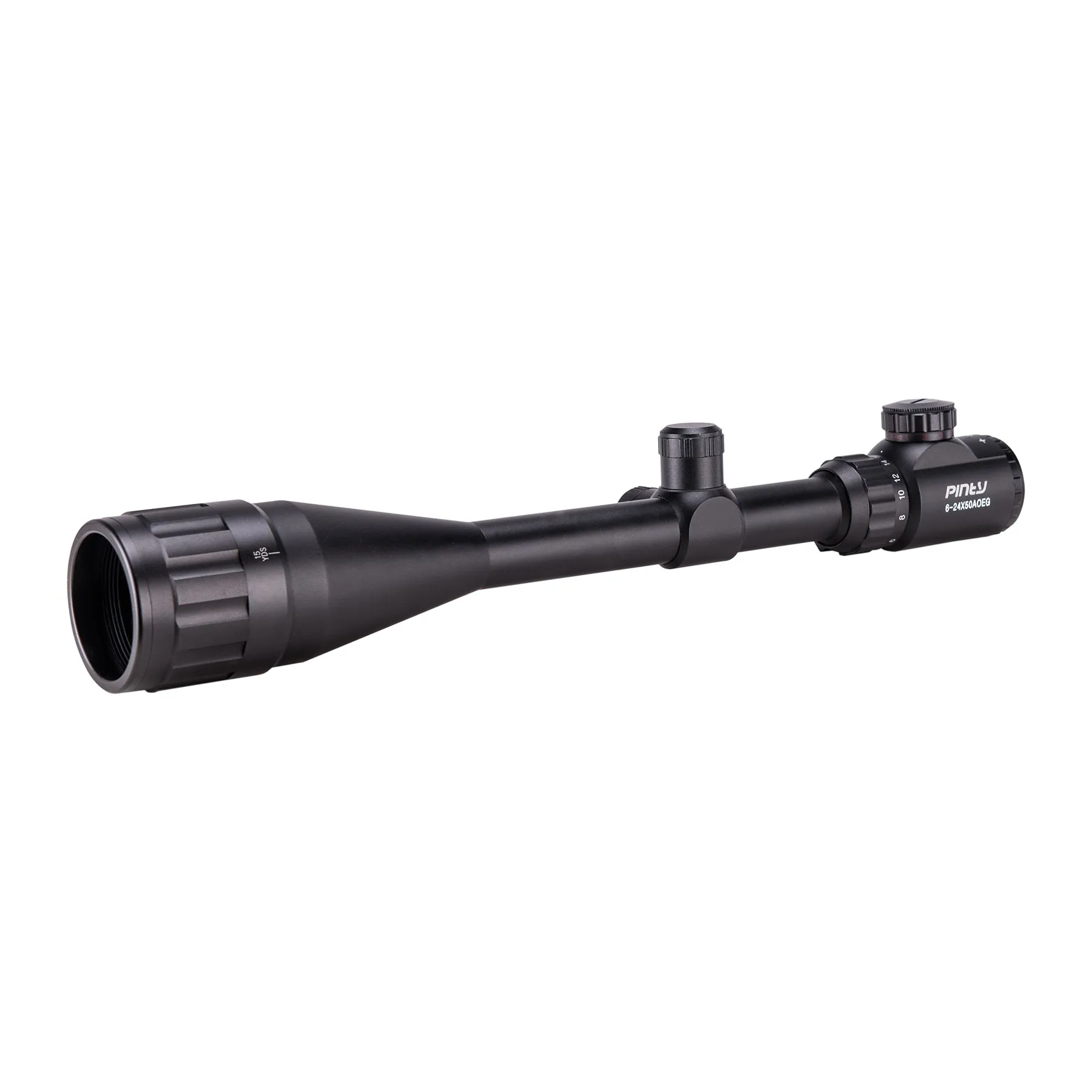 6-24*50mm Scope with Adjustable Objective Lens, Rangefinder Reticle