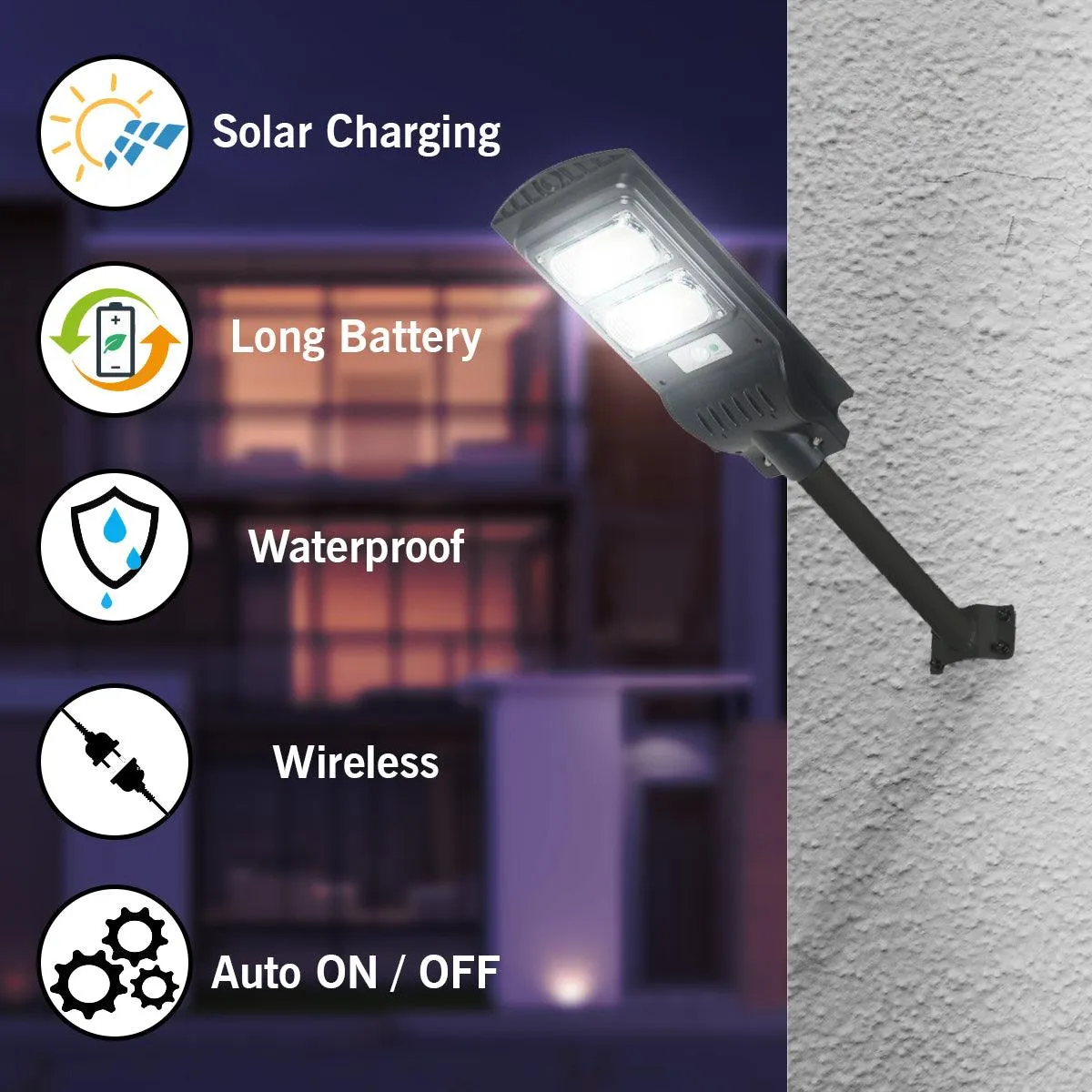 60 Watt Solar Street Lights for Garden (White Light)