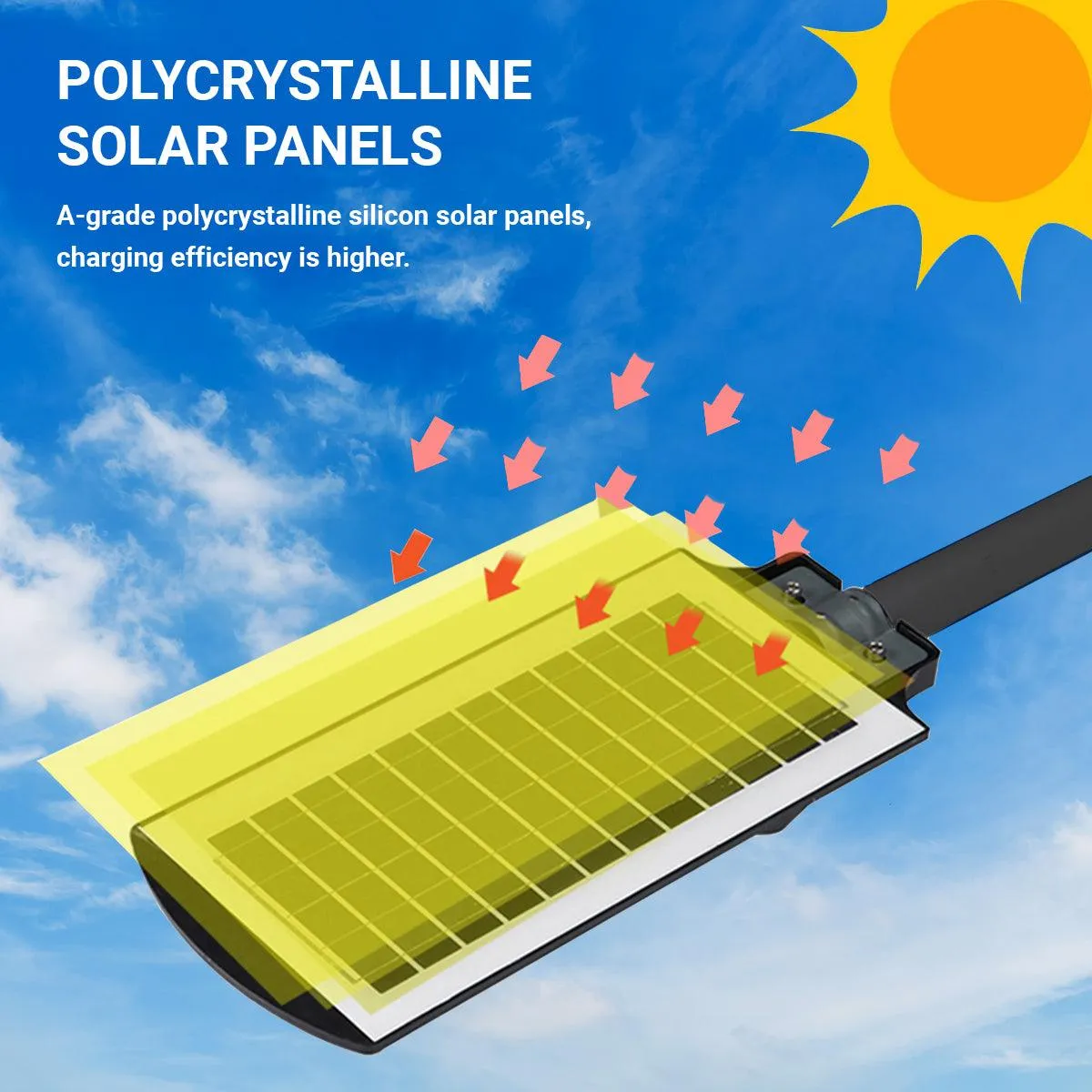60 Watt Solar Street Lights for Garden (White Light)