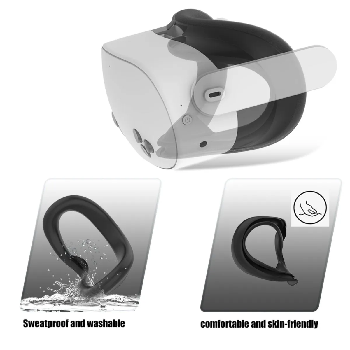 7in1 Set of silicone protectors for Meta Quest 3S