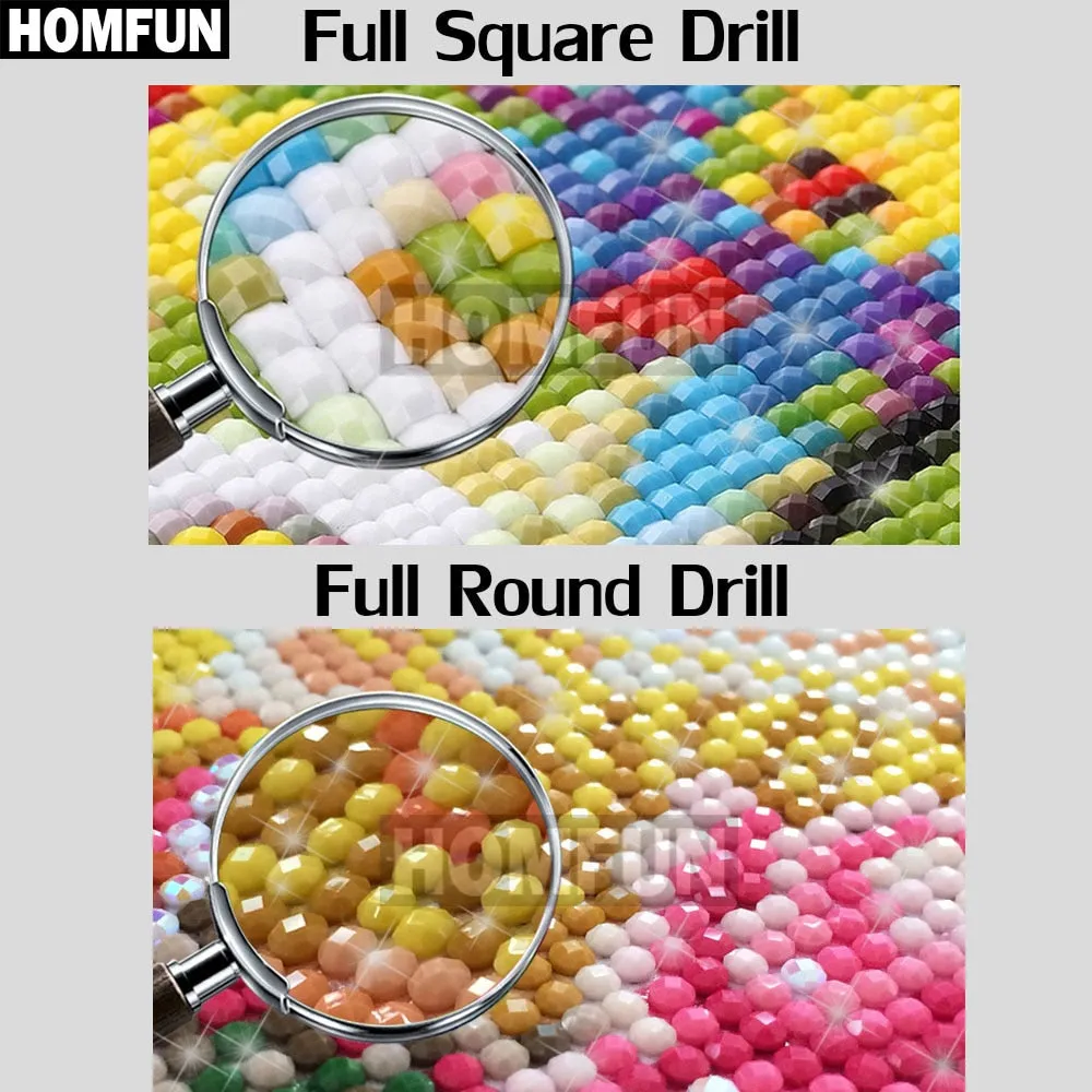 Abstract Embroidery Painting | Floral Diamond Painting Kit | Square/Round 5D Drill Rhinestones | Cartoon Flowers