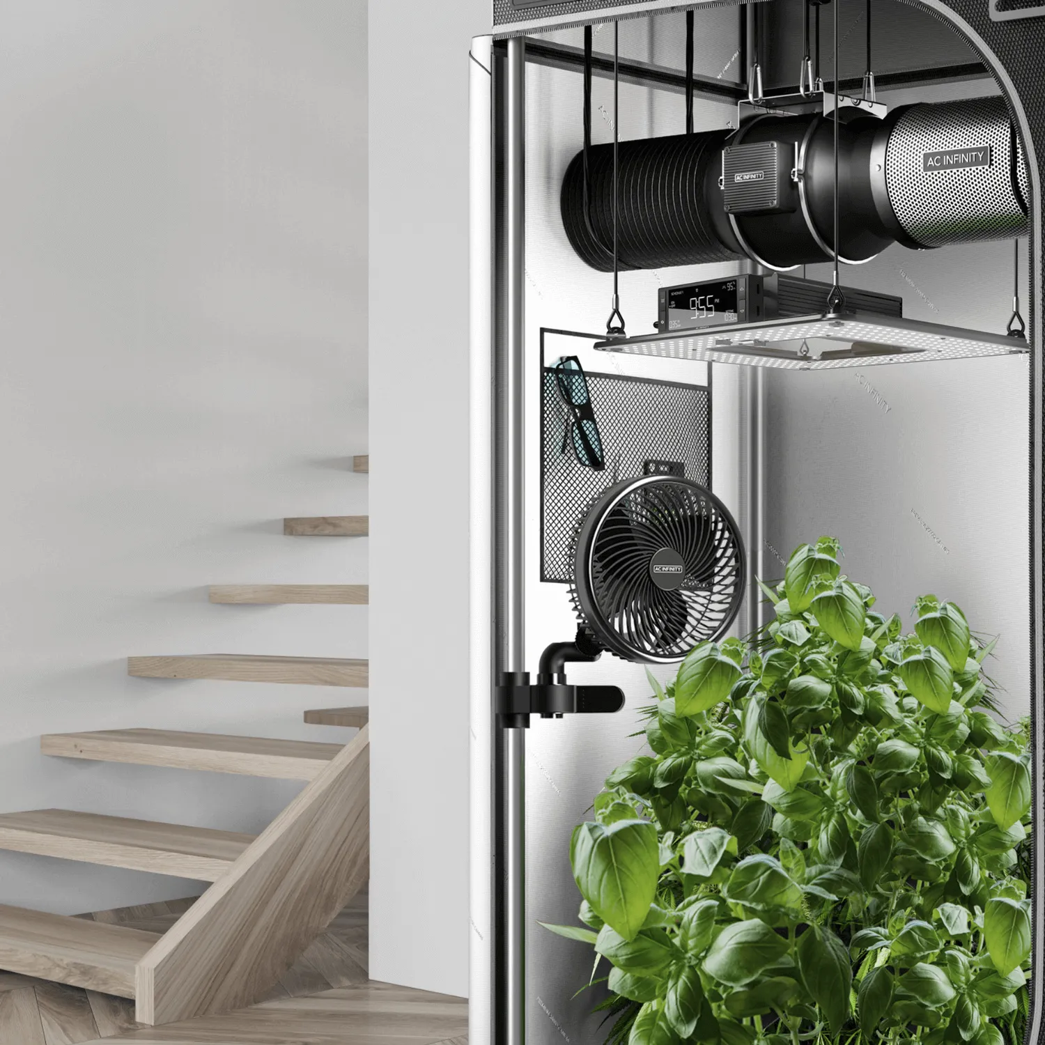 AC Infinity CLOUDRAY A6, Grow Tent Clip Fan 6" with 10 Speeds, EC-Motor, Manual Swivel