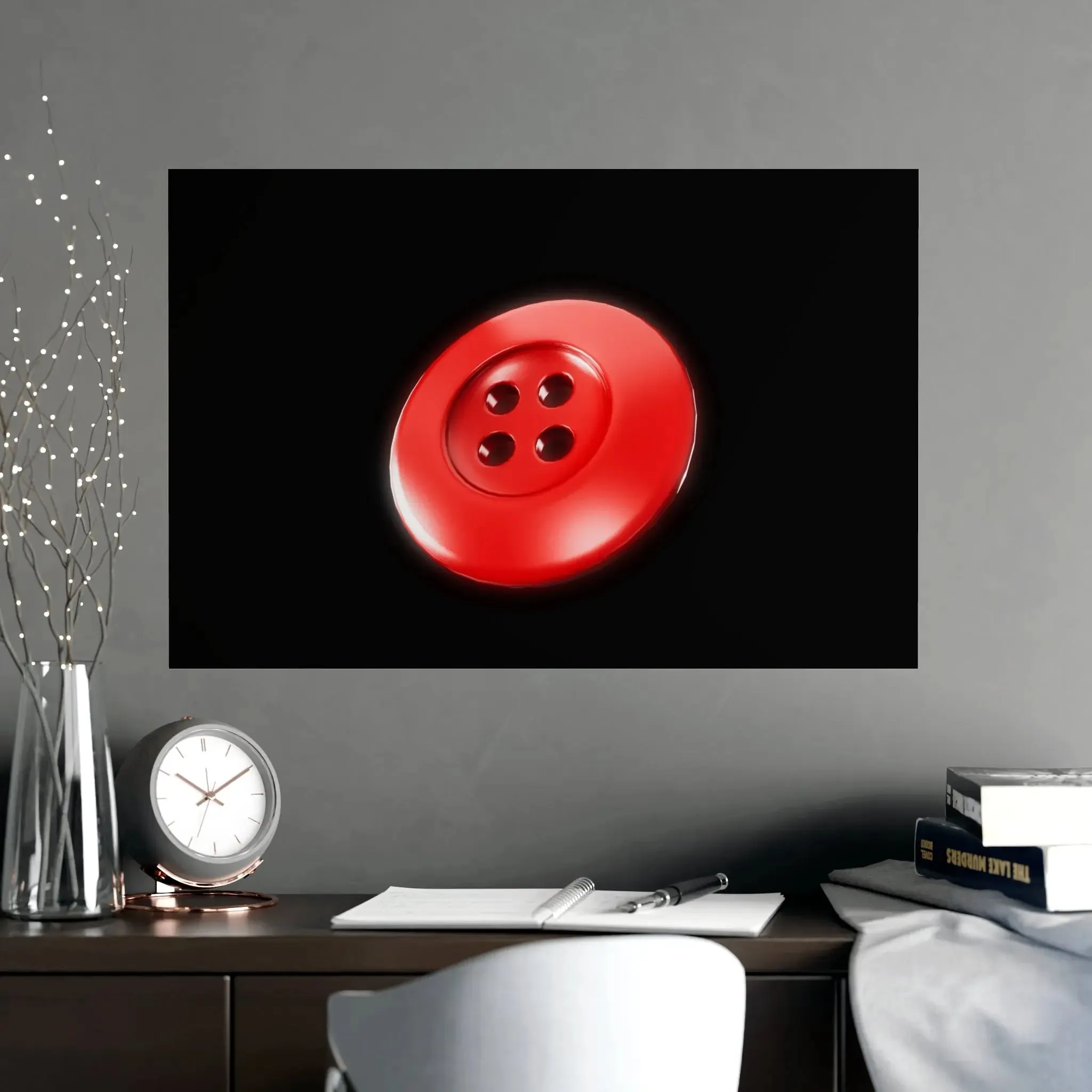 Accessories Vertical and Horizontal Button Nose Matte Posters
