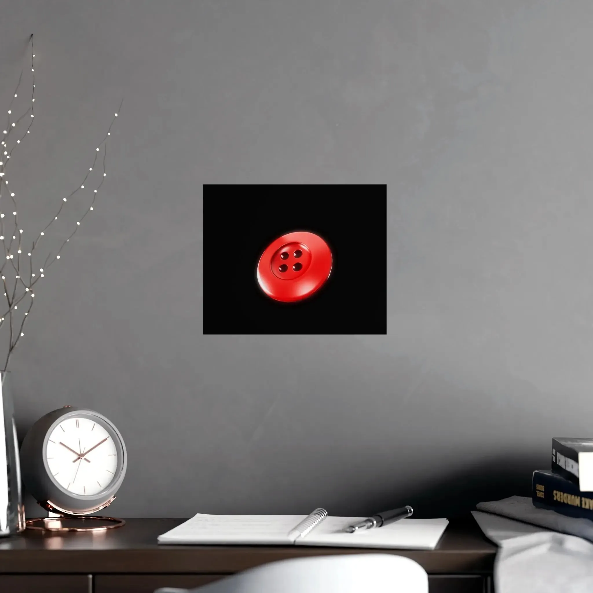 Accessories Vertical and Horizontal Button Nose Matte Posters