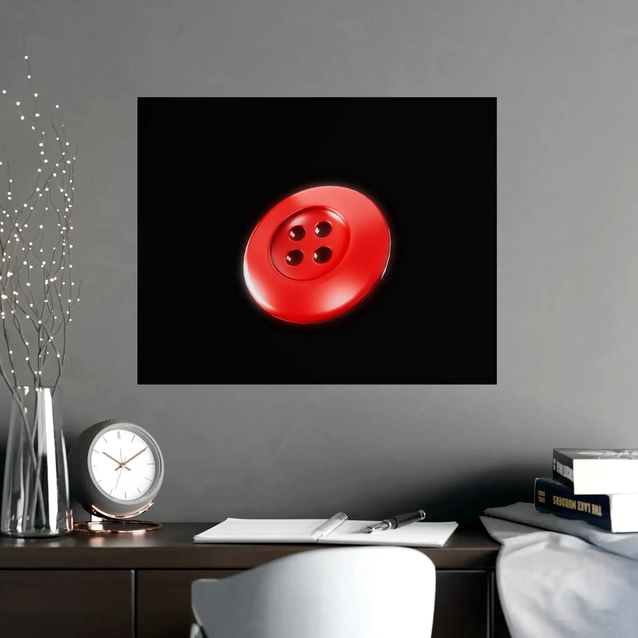 Accessories Vertical and Horizontal Button Nose Matte Posters