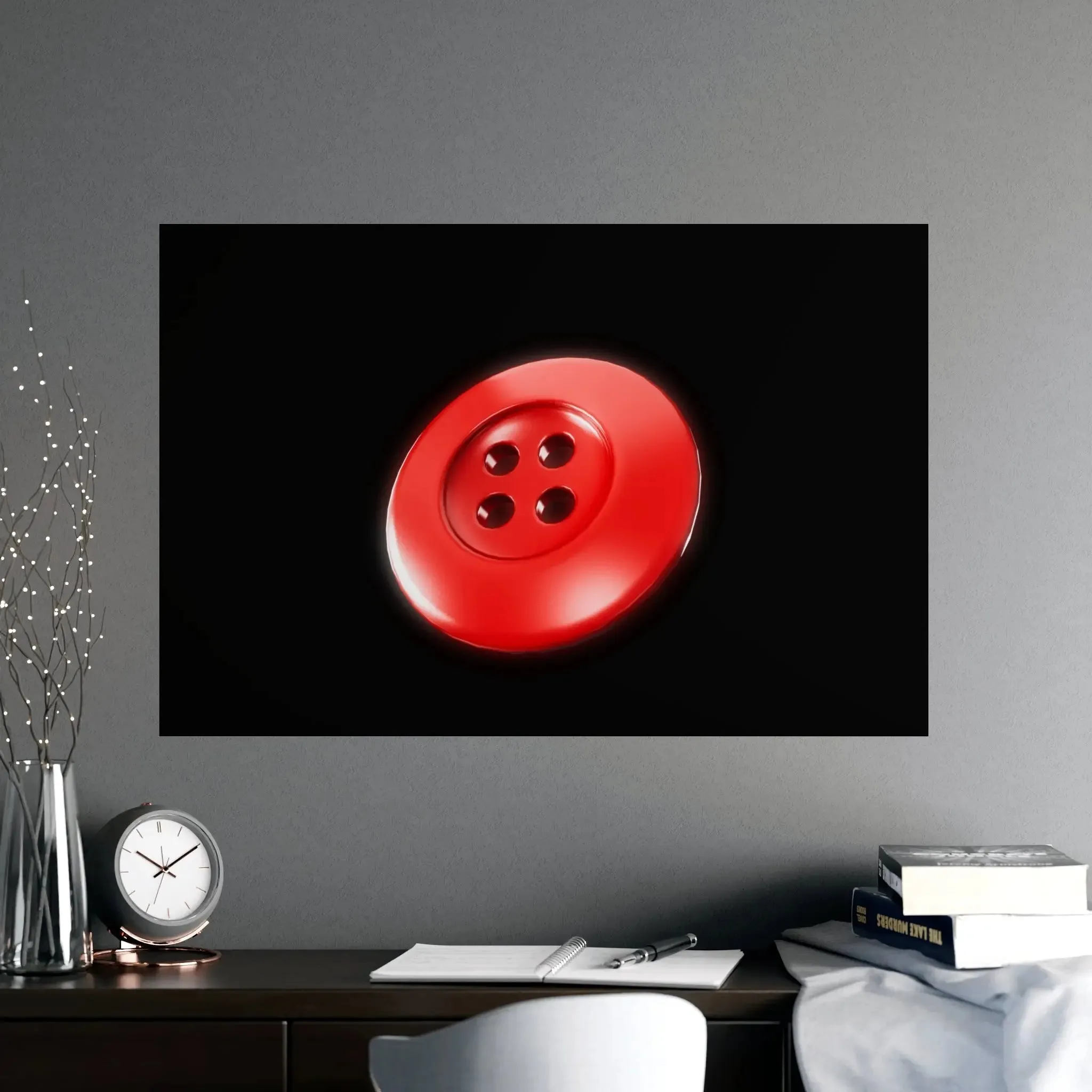 Accessories Vertical and Horizontal Button Nose Matte Posters