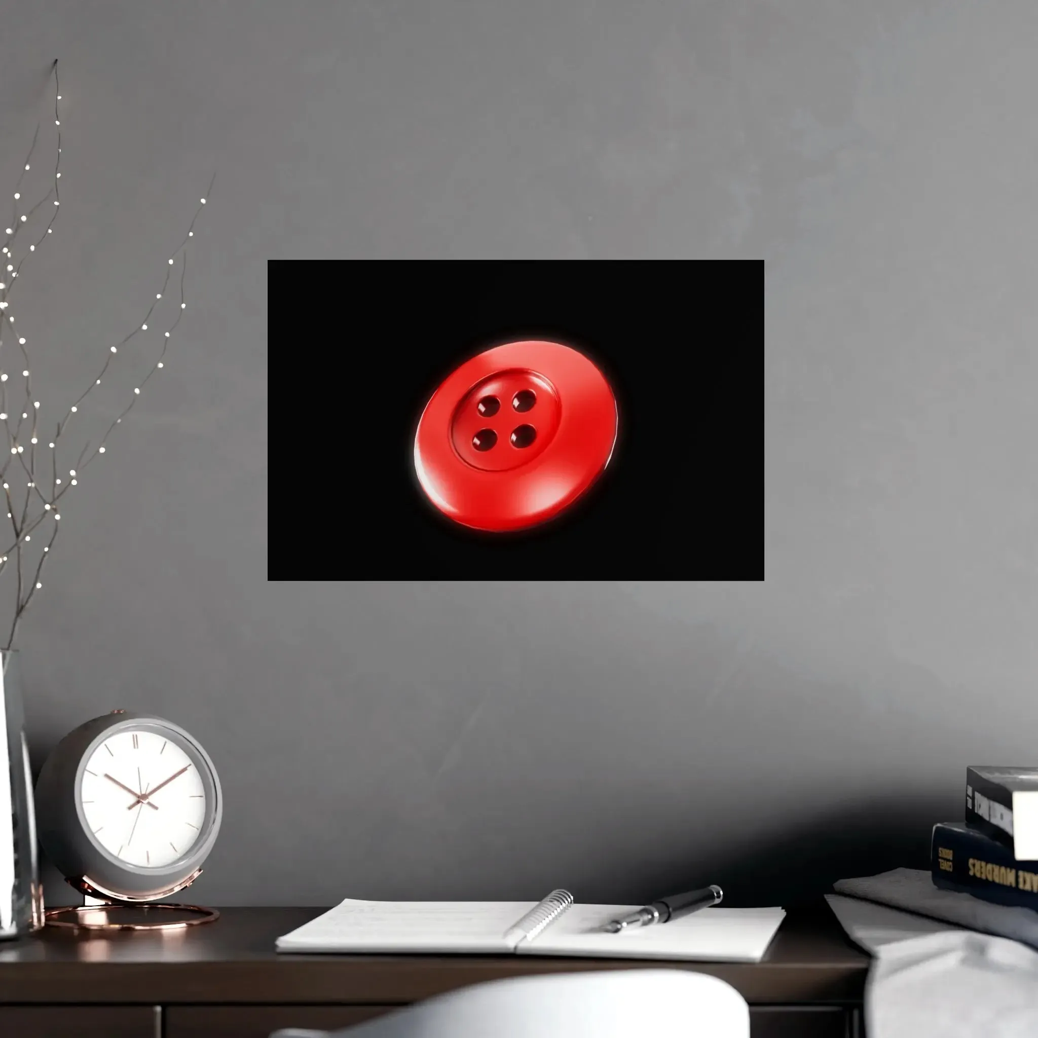 Accessories Vertical and Horizontal Button Nose Matte Posters