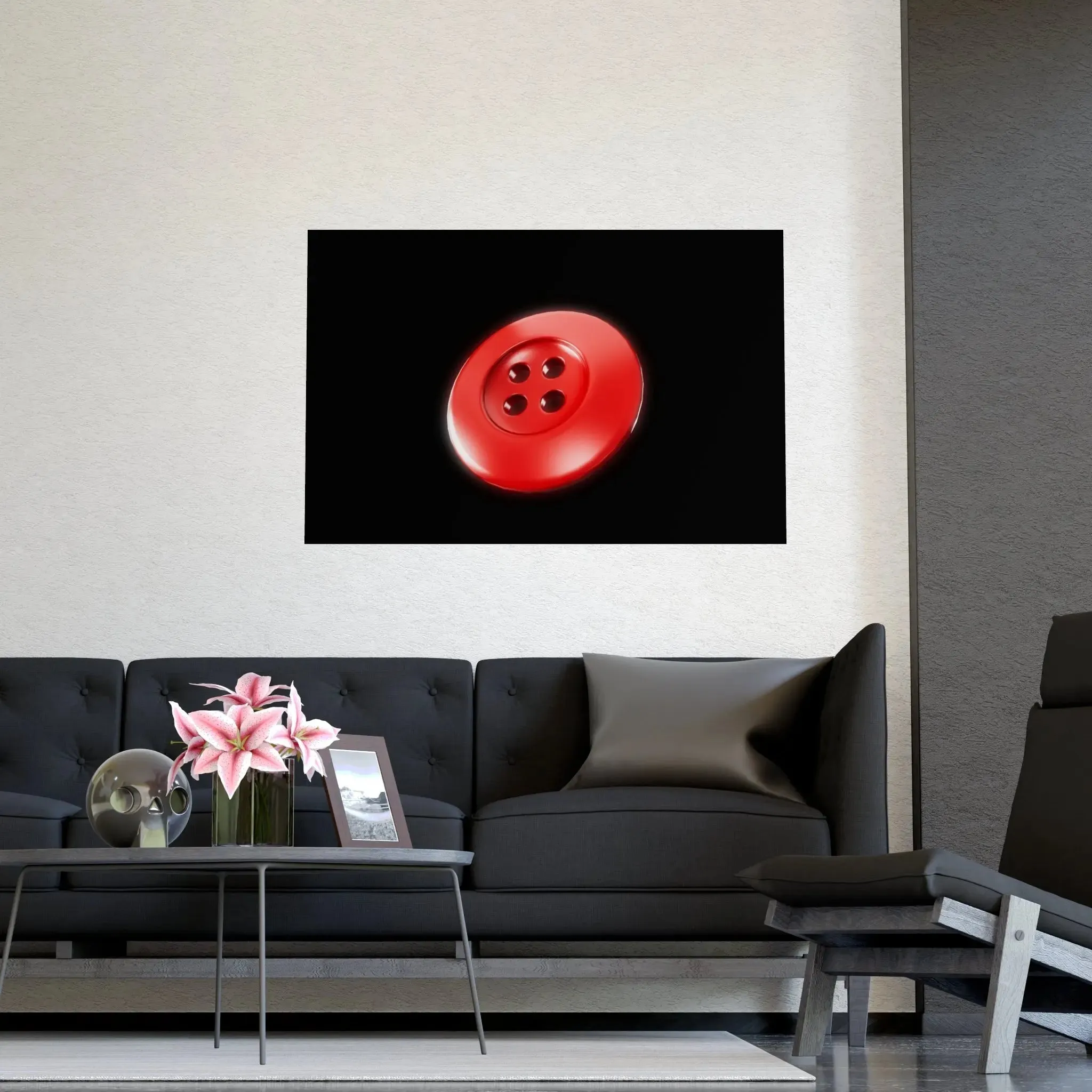 Accessories Vertical and Horizontal Button Nose Matte Posters