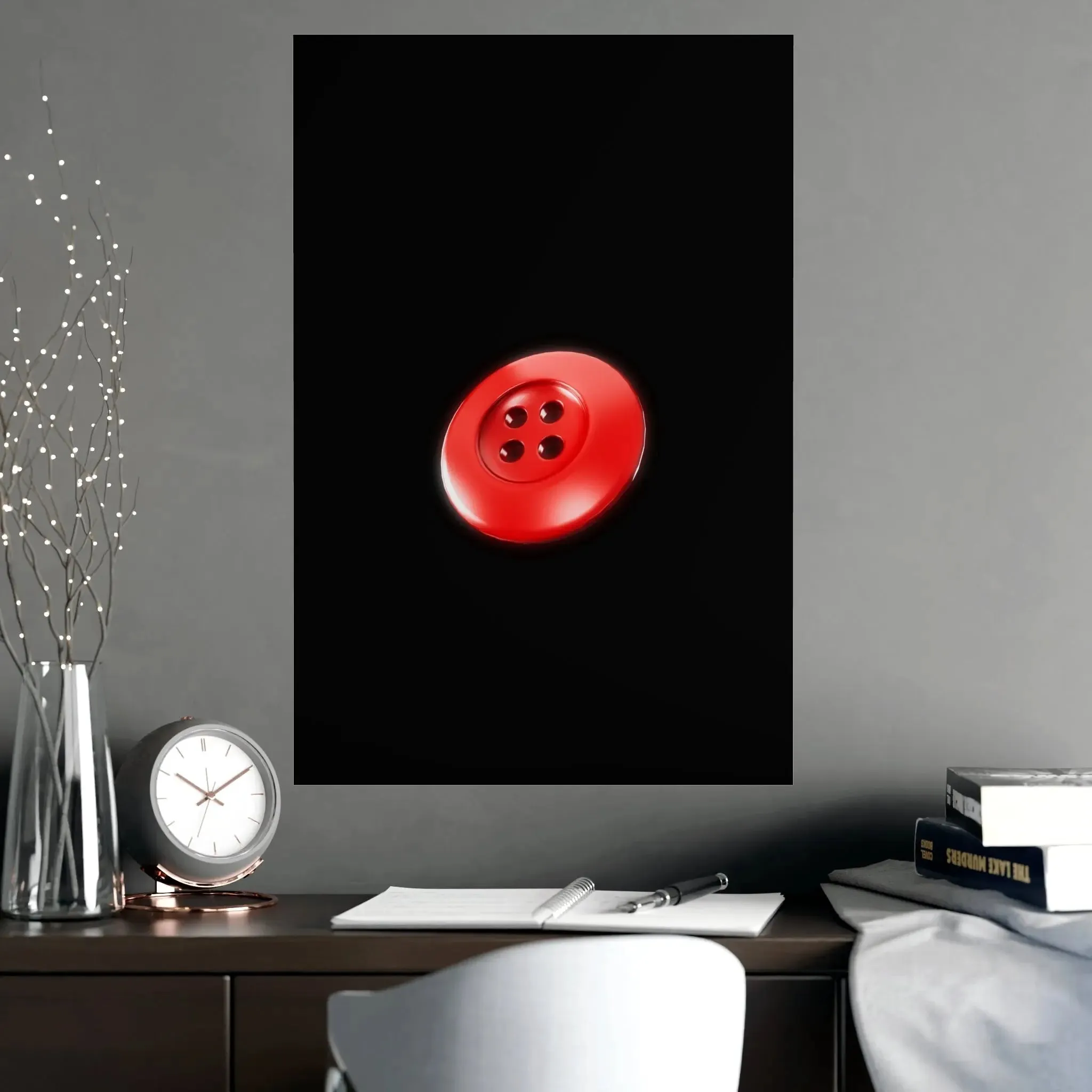 Accessories Vertical and Horizontal Button Nose Matte Posters