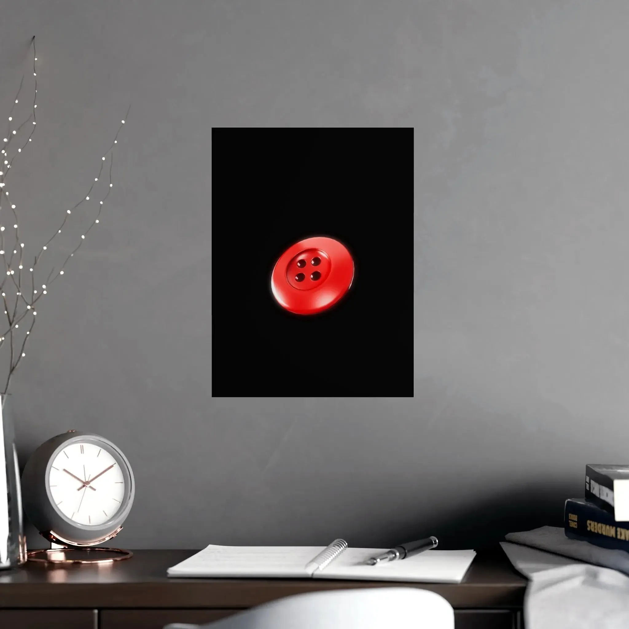 Accessories Vertical and Horizontal Button Nose Matte Posters