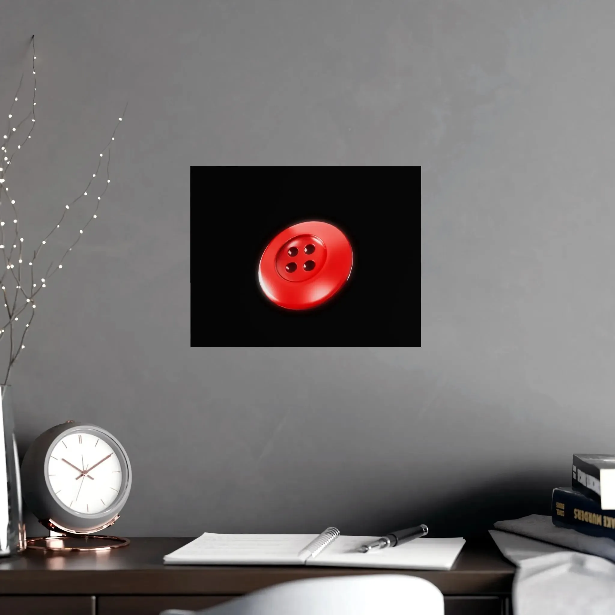 Accessories Vertical and Horizontal Button Nose Matte Posters