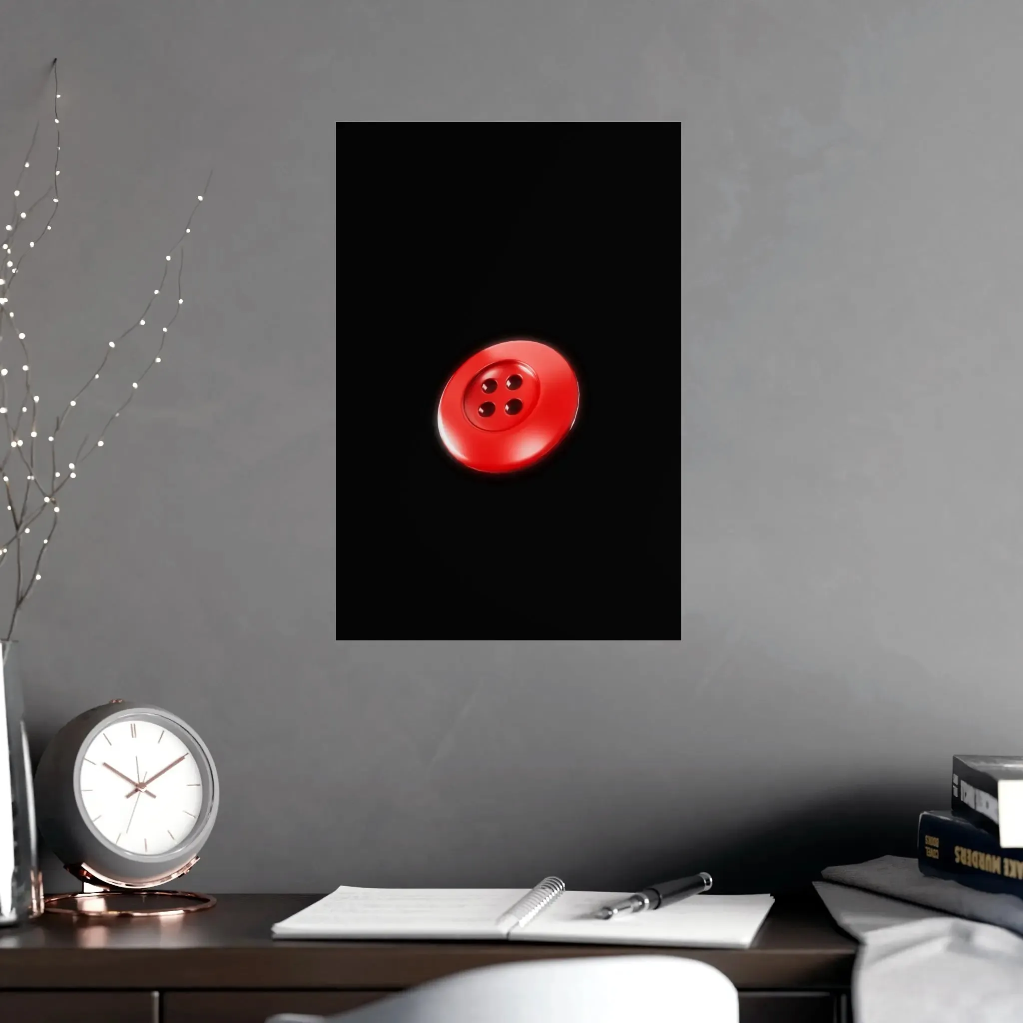Accessories Vertical and Horizontal Button Nose Matte Posters