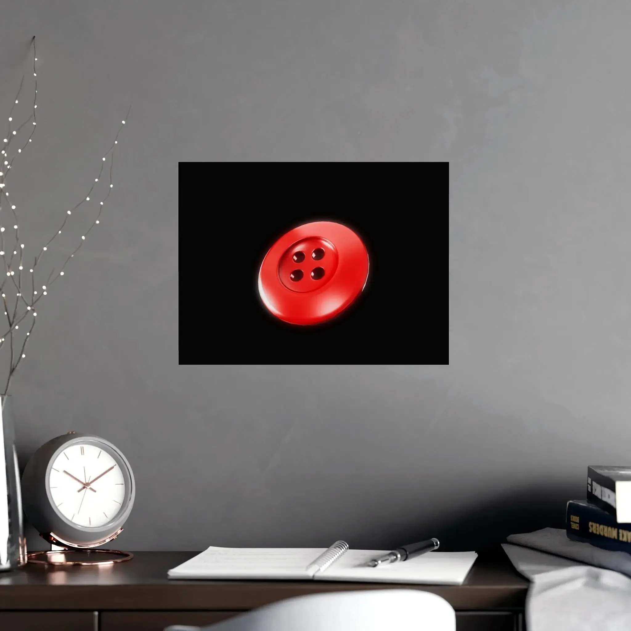 Accessories Vertical and Horizontal Button Nose Matte Posters