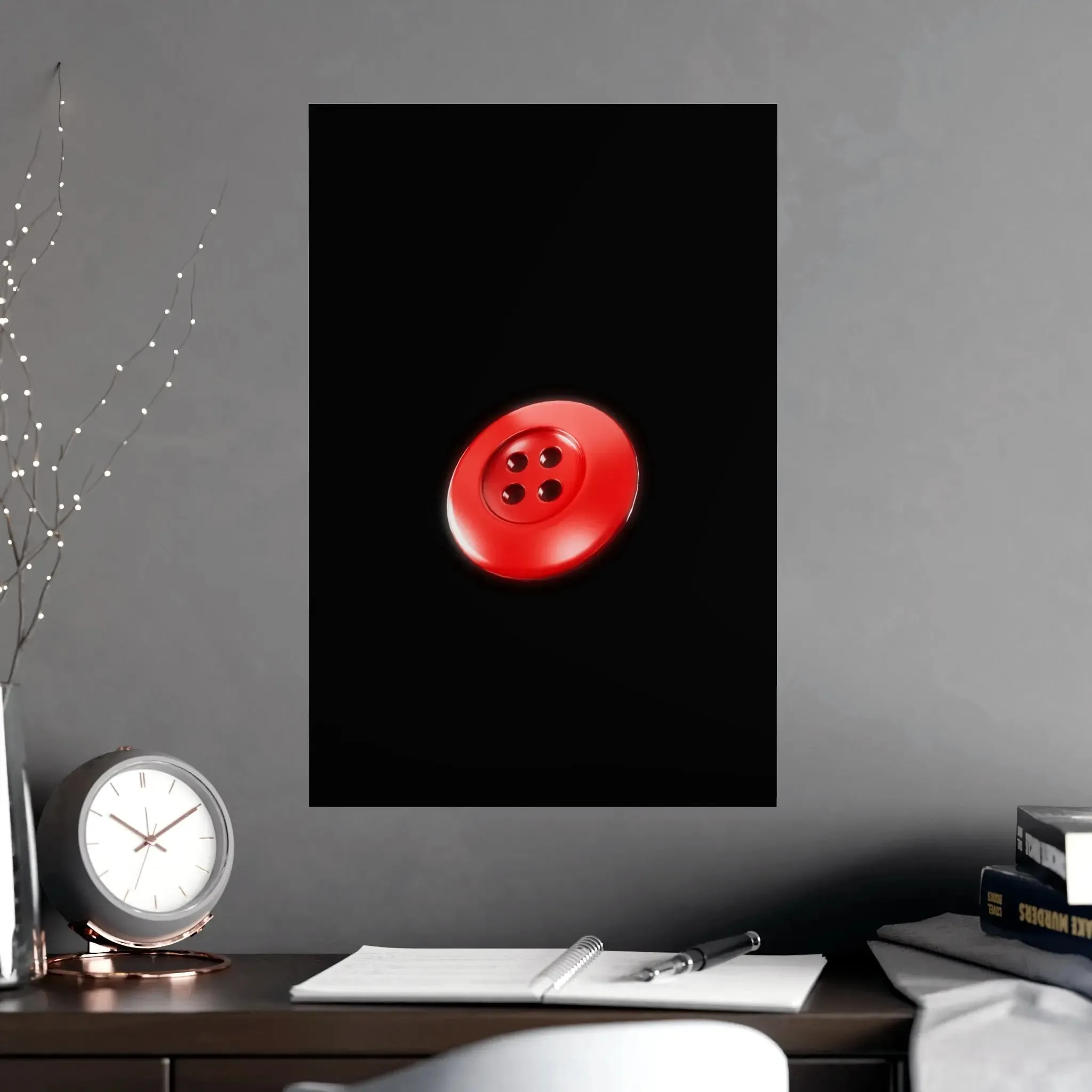 Accessories Vertical and Horizontal Button Nose Matte Posters