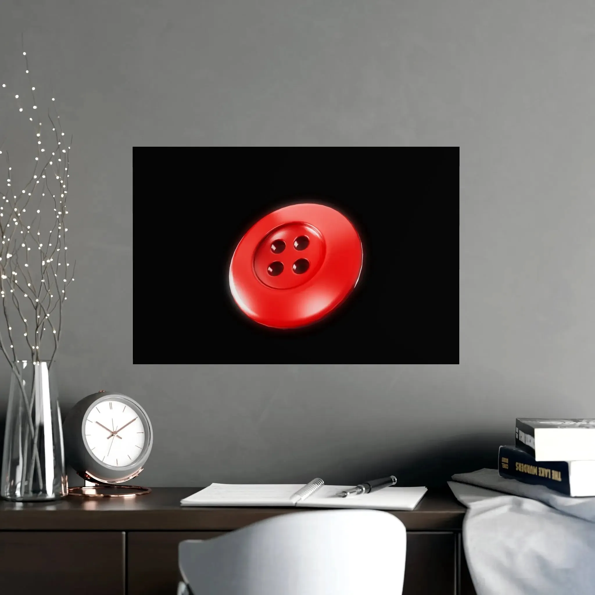 Accessories Vertical and Horizontal Button Nose Matte Posters