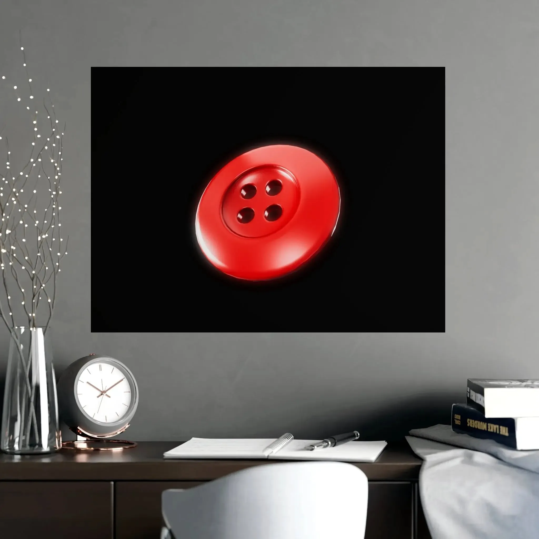 Accessories Vertical and Horizontal Button Nose Matte Posters