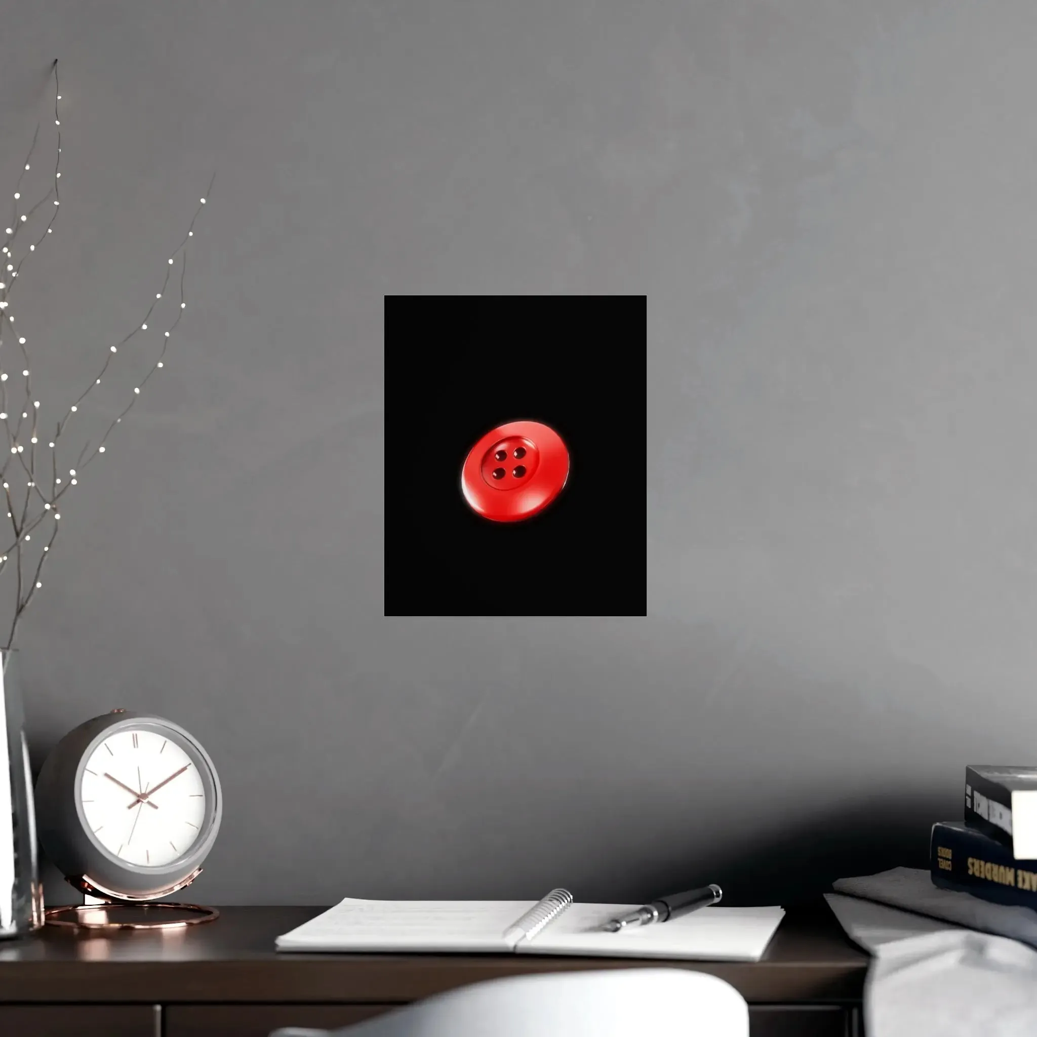 Accessories Vertical and Horizontal Button Nose Matte Posters