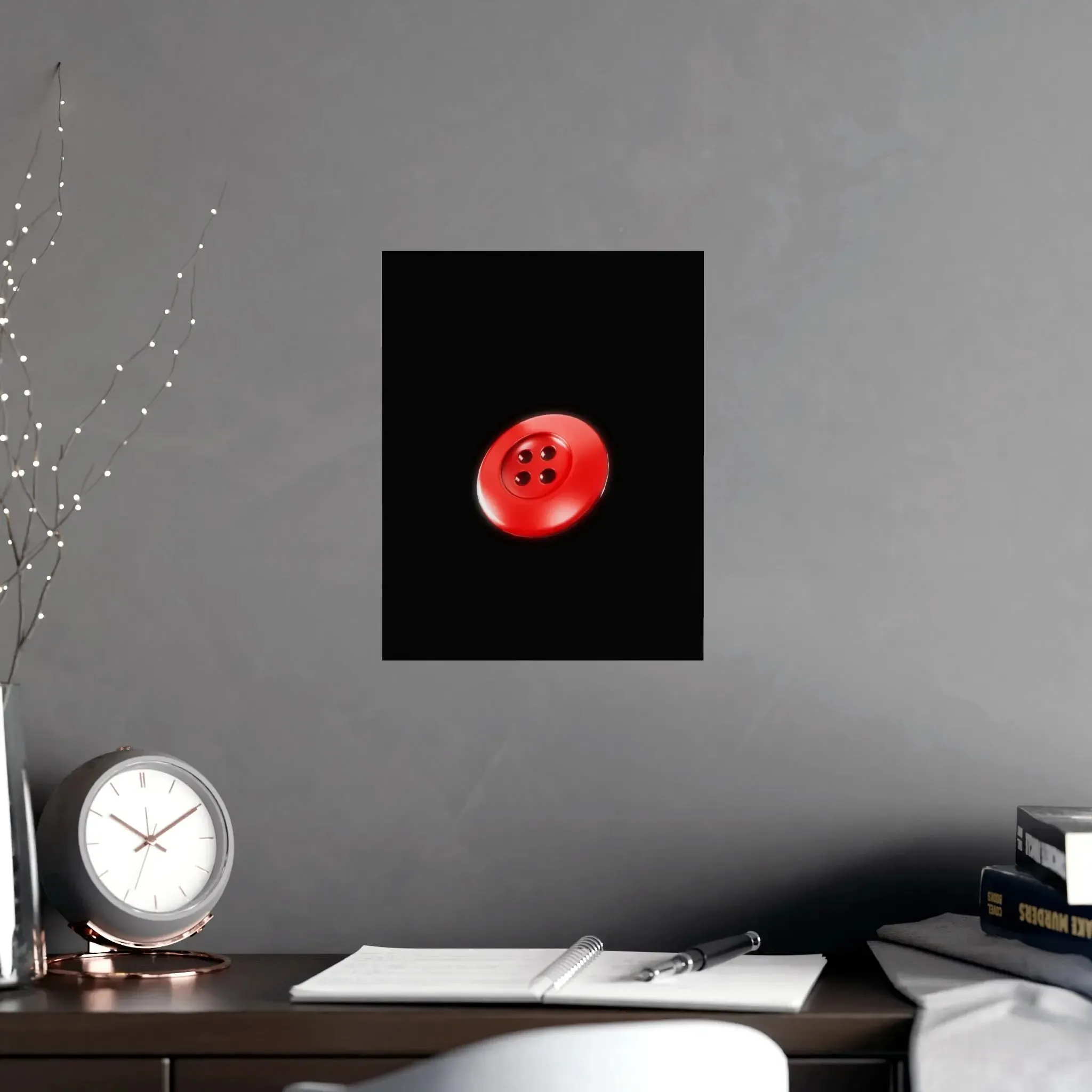 Accessories Vertical and Horizontal Button Nose Matte Posters