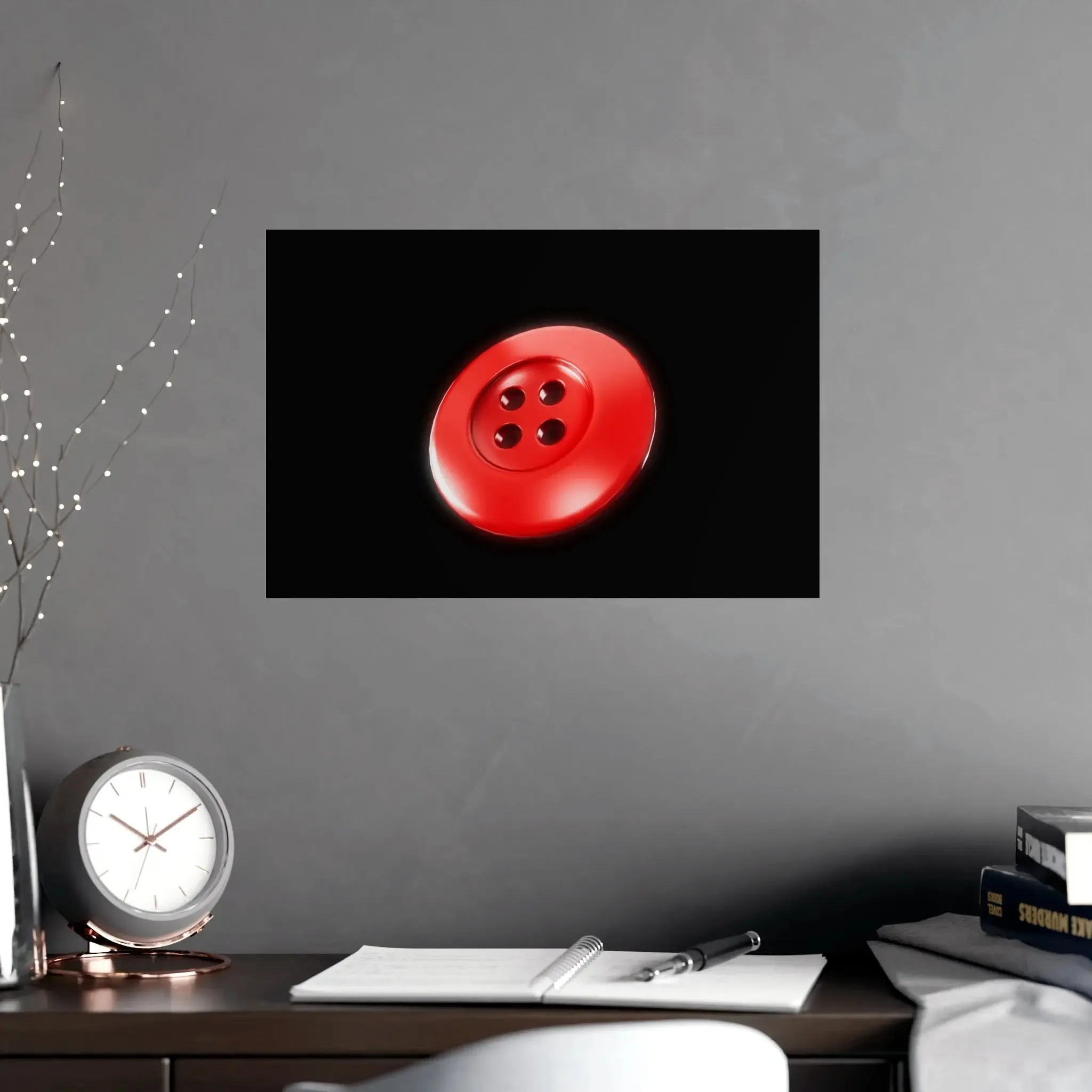 Accessories Vertical and Horizontal Button Nose Matte Posters