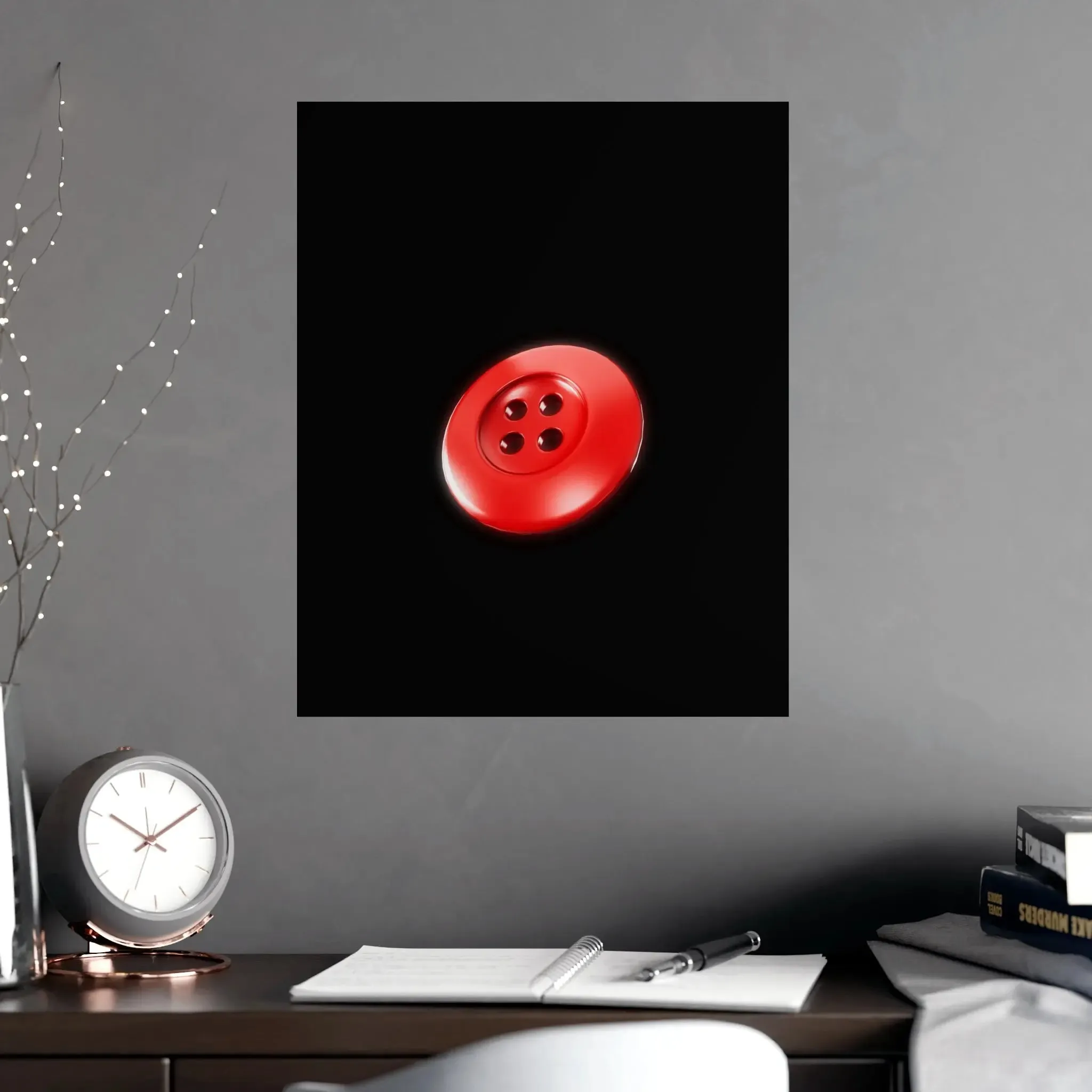 Accessories Vertical and Horizontal Button Nose Matte Posters