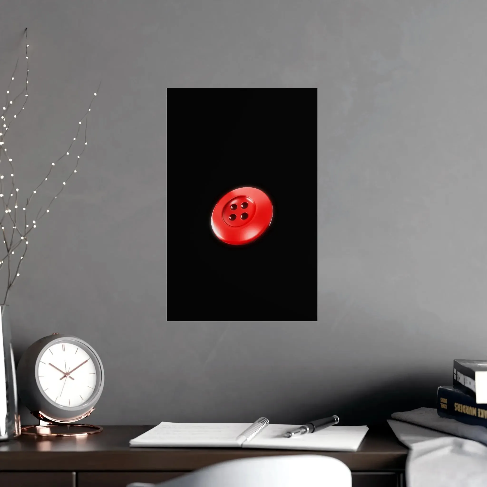 Accessories Vertical and Horizontal Button Nose Matte Posters