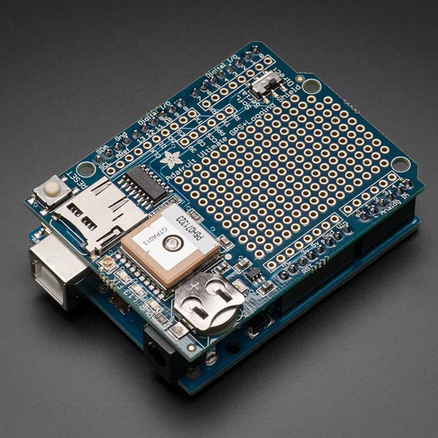 Adafruit Ultimate GPS Logger Shield - Includes GPS Module
