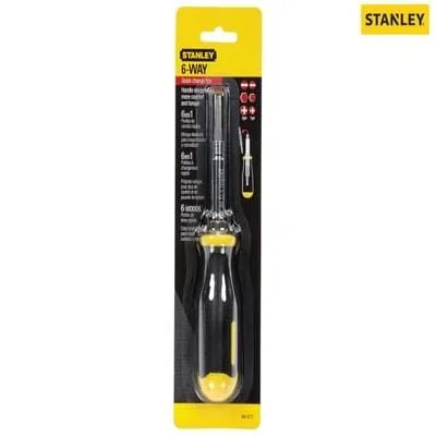 All In One Screwdriver with 6 Interchangeable Tips