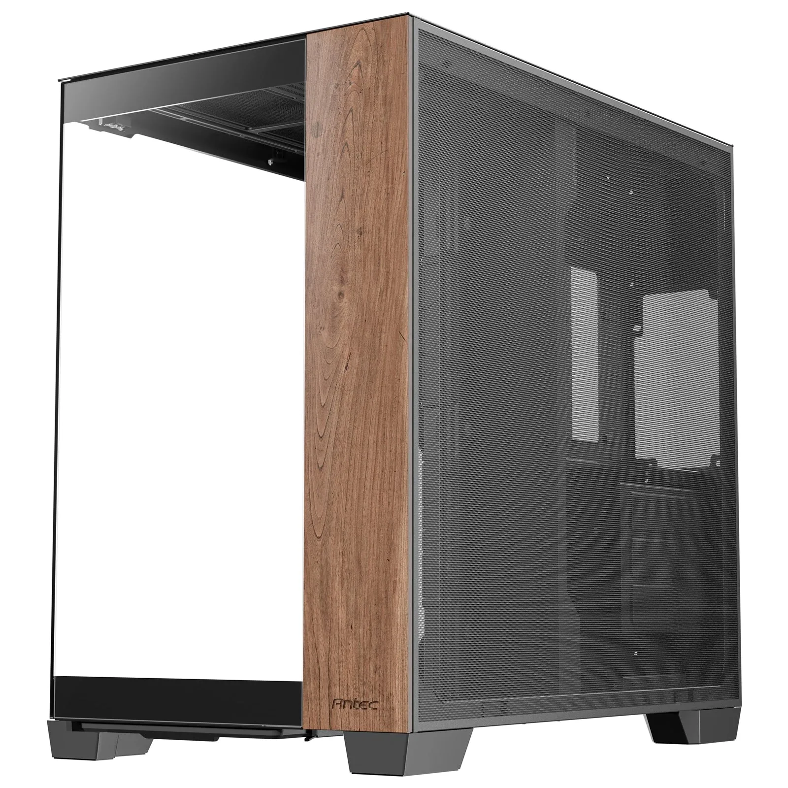 ANTEC Constellation C8 Dual Chamber Case, Gaming, Wood, Mid Tower, 2 x USB 3.0 / 1 x USB Type-C, Seamless Left and Front Tempered Glass Side Panel, E-ATX, ATX, Micro ATX, ITX