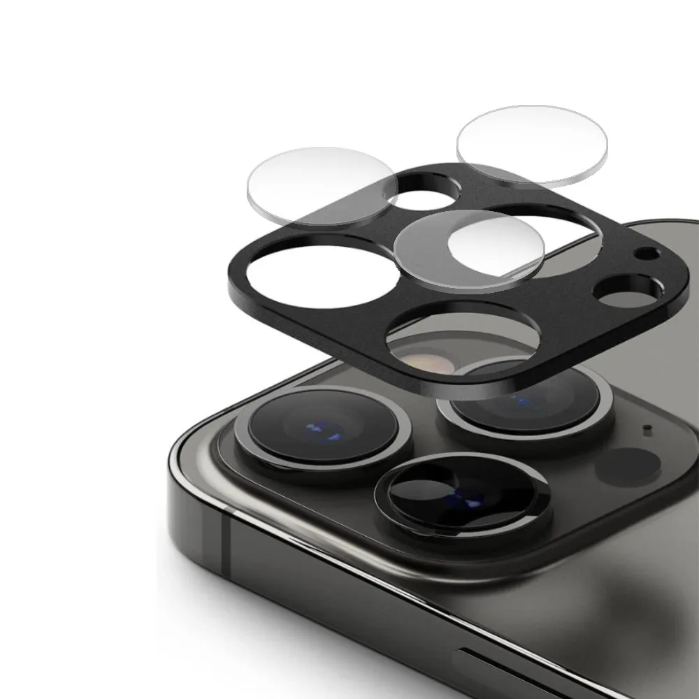 Apple iPhone 13 Pro /Apple iPhone 13 Pro Max Camera Lens Protector| Aluminum Frame Tough Camera Protective with Glass Lens Cover |