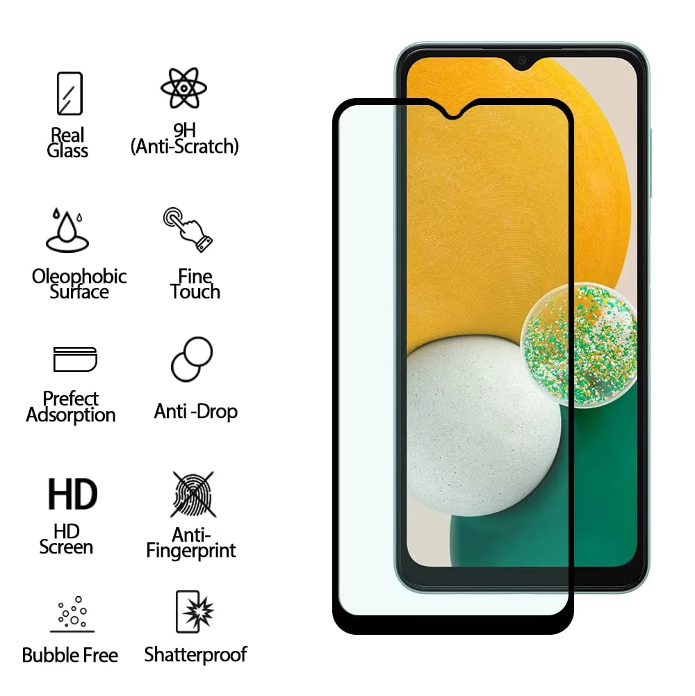 ASWSKI [2 Pack] for Samsung Galaxy A13 5G Screen Protector, 9H Hardness Anti-Scratch No Bubble Tempered Glass Protective Film for Samsung Galaxy A13