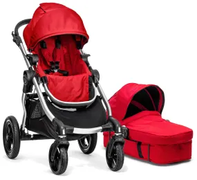 Baby Jogger City Select Single Stroller & Bassinet - Ruby