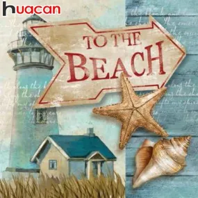 Back to the Beach Life, Full Square/Round Drill Rhinestone Diamond Art