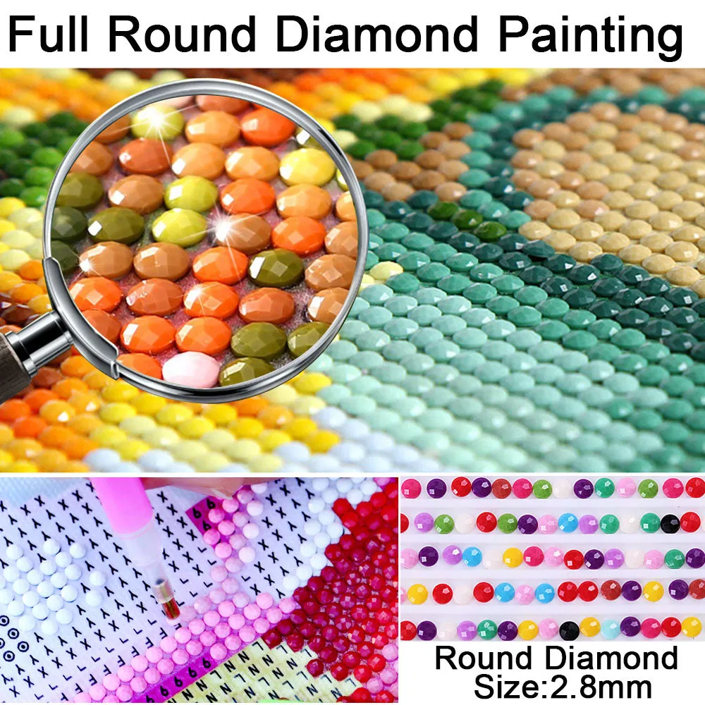 Ballet Girl Diamond Painting | DIY Diamond Kit | Ballerina Portrait Diamond Kit | Square/Round Drill Rhinestones