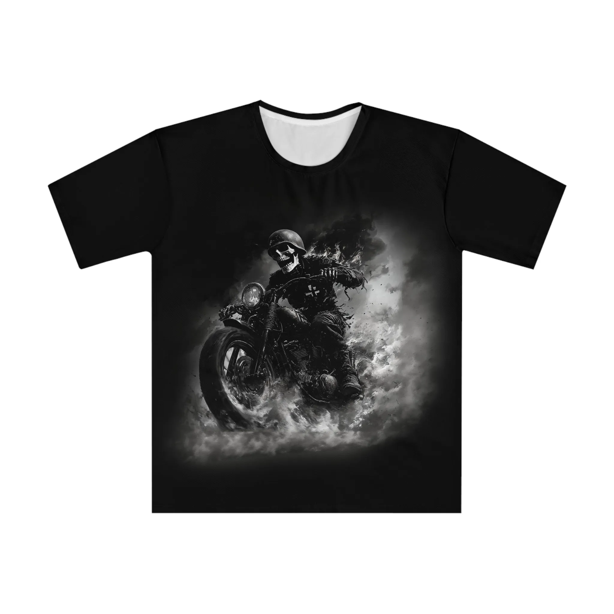 Biker-T-Shirt | Ausgefallenes Motorrad-Grafik-T-Shirt für Fahrer