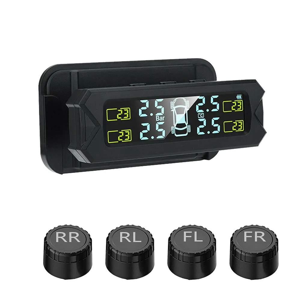 Car Tpms Solar Wireless Tire  Pressure  Monitoring  System